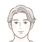 男性の顔