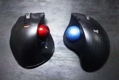 2つのトラックボールマウス