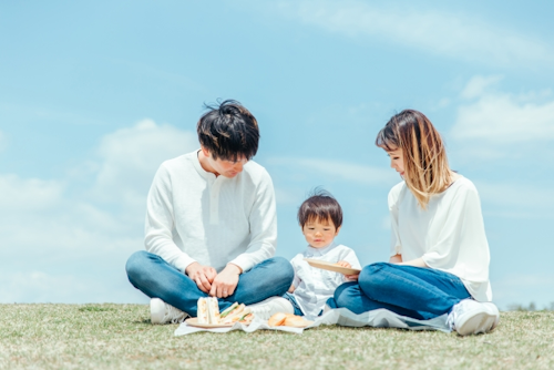 夫婦とその子ども